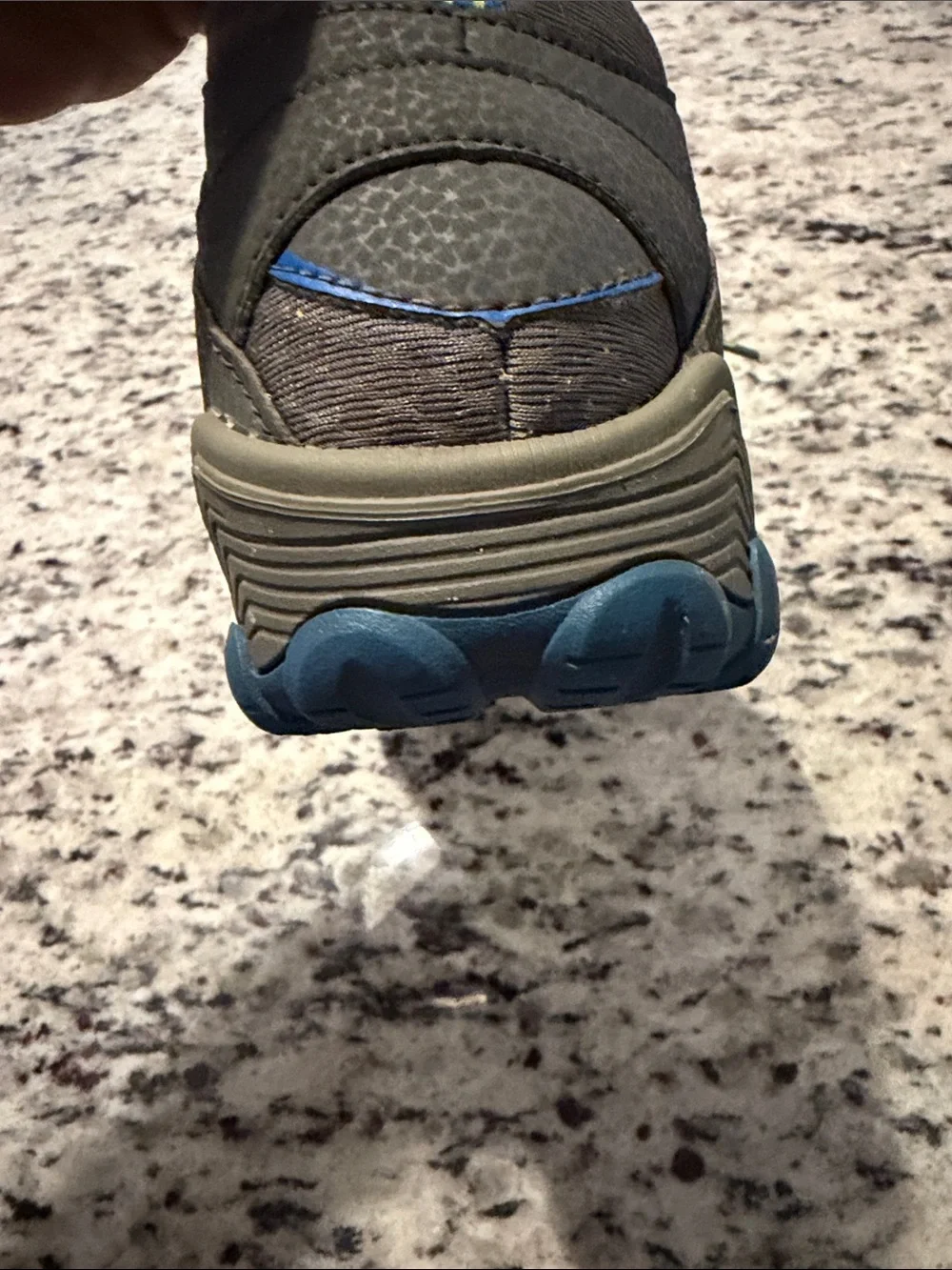 Merrell Kids Unisex Gray and Blue Hiking Sneakers